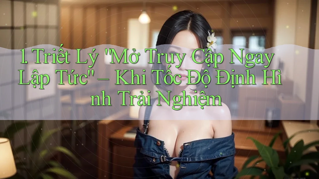 1. Triết Lý “Mở Truy Cập Ngay Lập Tức” – Khi Tốc Độ Định Hình Trải Nghiệm