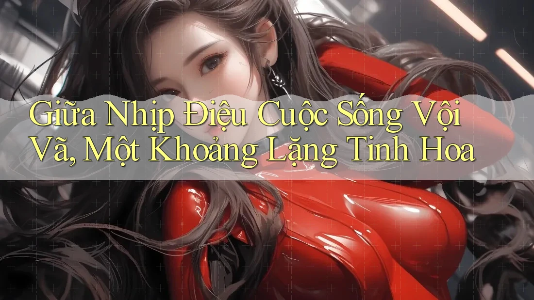 Giữa Nhịp Điệu Cuộc Sống Vội Vã, Một Khoảng Lặng Tinh Hoa Giữa Nhịp Điệu Cuộc Sống Vội Vã, Một Khoảng Lặng Tinh Hoa
