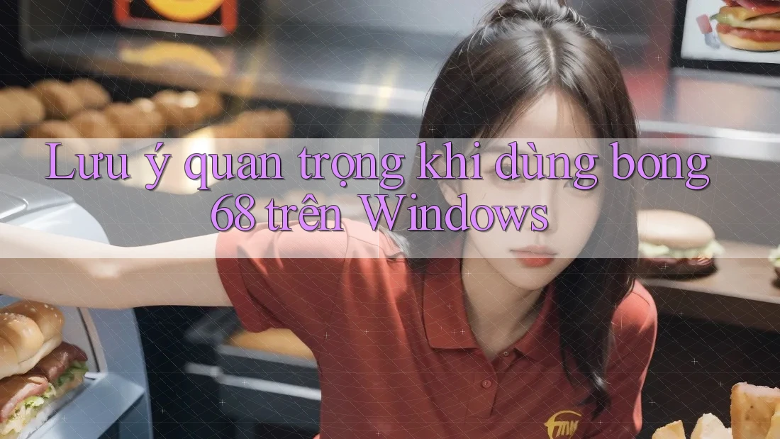 Lưu ý quan trọng khi dùng bong68 trên Windows Lưu ý quan trọng khi dùng bong68 trên Windows