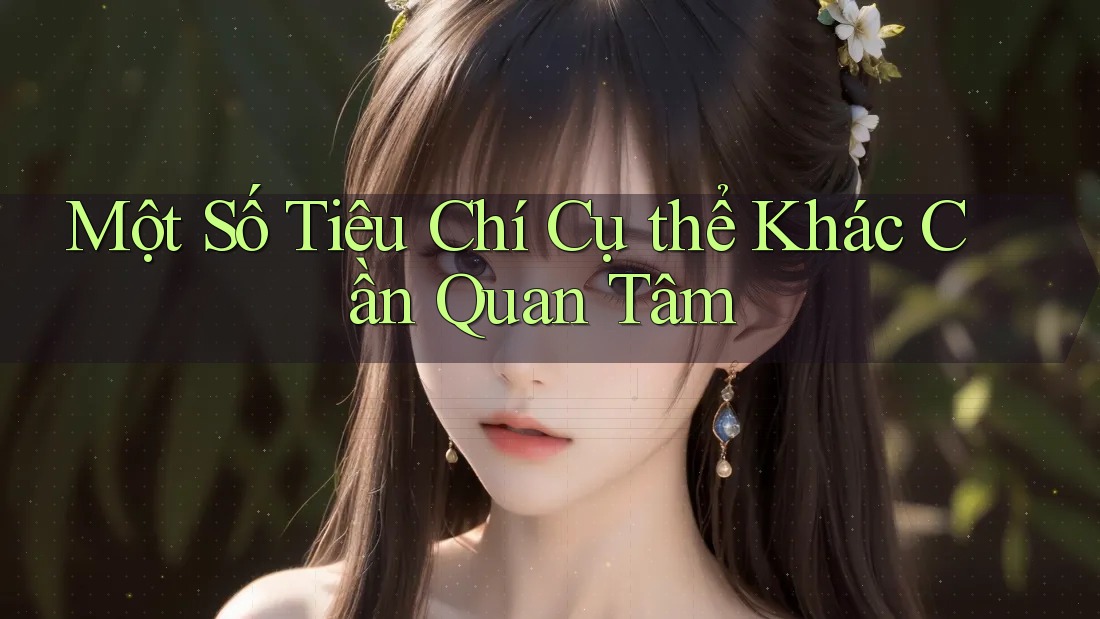 Một Số Tiêu Chí Cụ thể Khác Cần Quan Tâm Một Số Tiêu Chí Cụ thể Khác Cần Quan Tâm