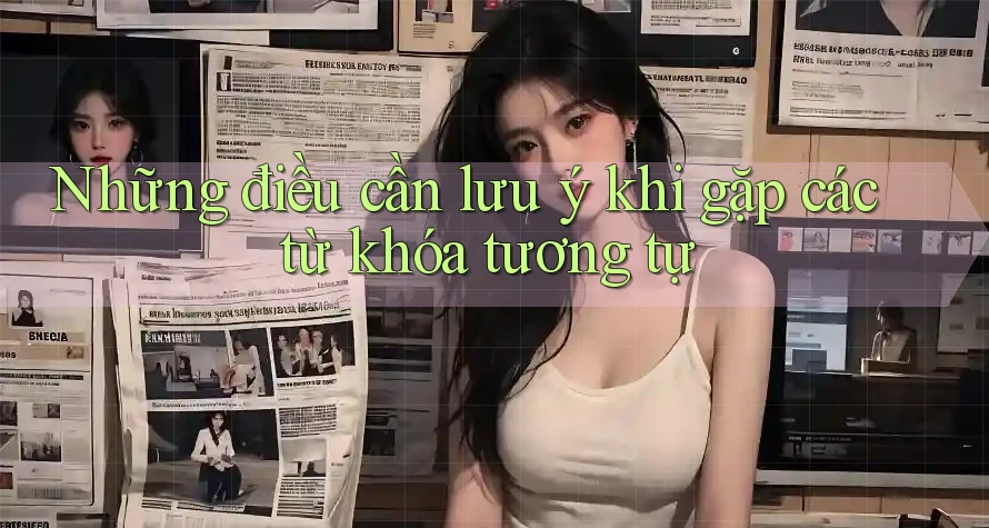 Những điều cần lưu ý khi gặp các từ khóa tương tự