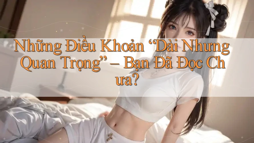 Những Điều Khoản “Dài Nhưng Quan Trọng” – Bạn Đã Đọc Chưa? Những Điều Khoản “Dài Nhưng Quan Trọng” – Bạn Đã Đọc Chưa?