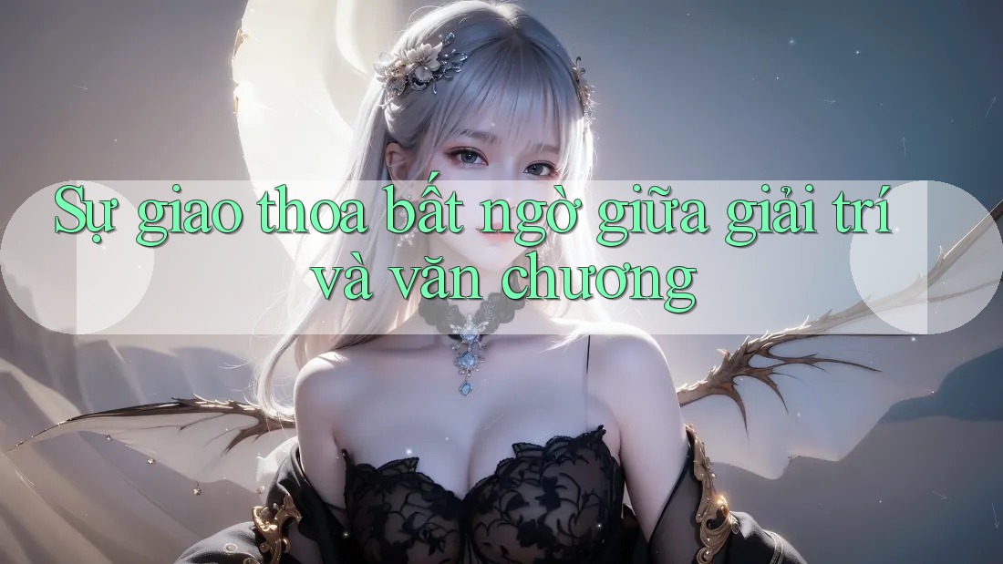 Sự giao thoa bất ngờ giữa giải trí và văn chương