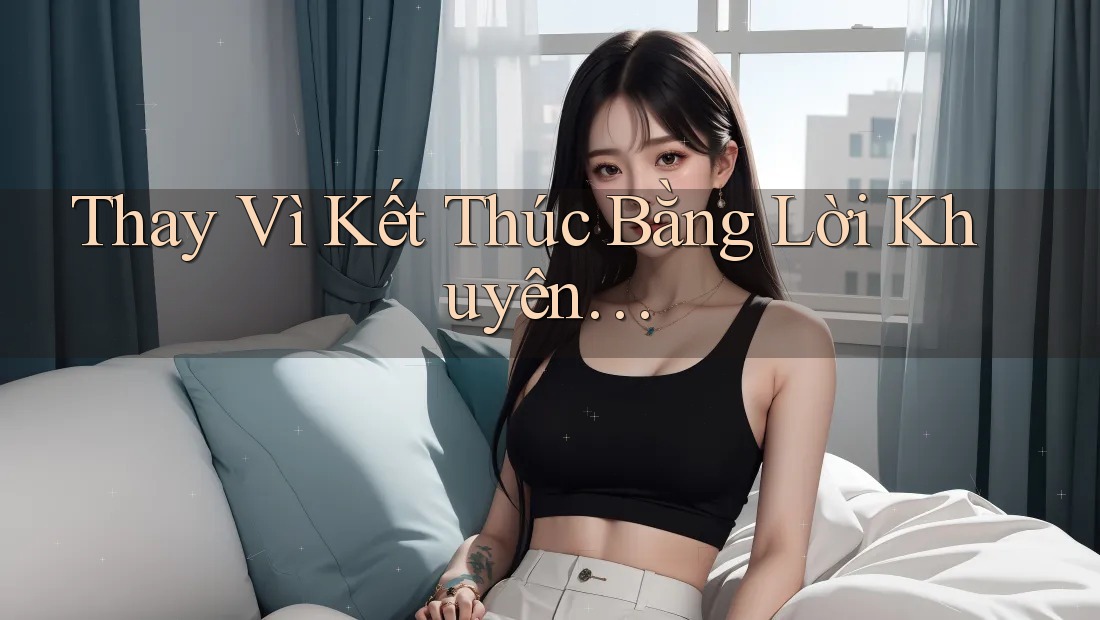 Thay Vì Kết Thúc Bằng Lời Khuyên…