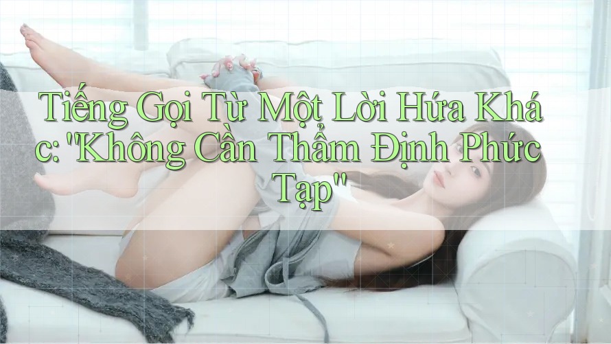 Tiếng Gọi Từ Một Lời Hứa Khác: “Không Cần Thẩm Định Phức Tạp”