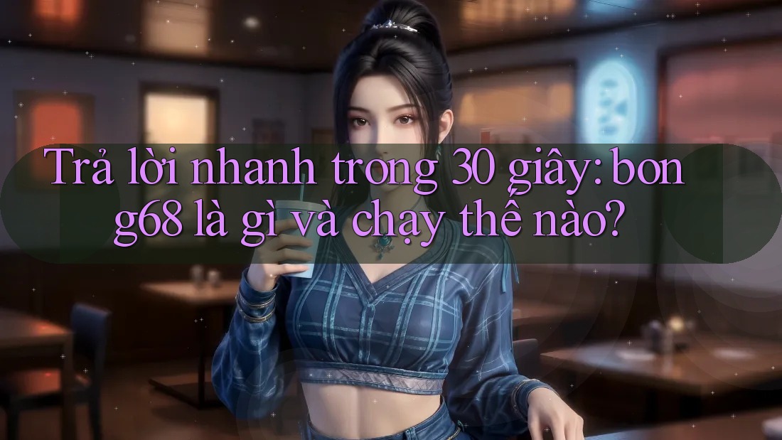 Trả lời nhanh trong 30 giây: bong68 là gì và chạy thế nào? Trả lời nhanh trong 30 giây: bong68 là gì và chạy thế nào?