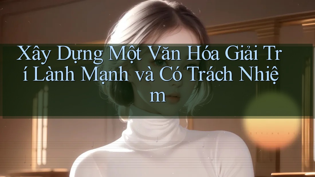 Xây Dựng Một Văn Hóa Giải Trí Lành Mạnh và Có Trách Nhiệm Xây Dựng Một Văn Hóa Giải Trí Lành Mạnh và Có Trách Nhiệm